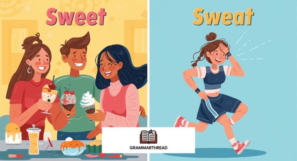 How Sweet and Sweat Are Used in Real Life
