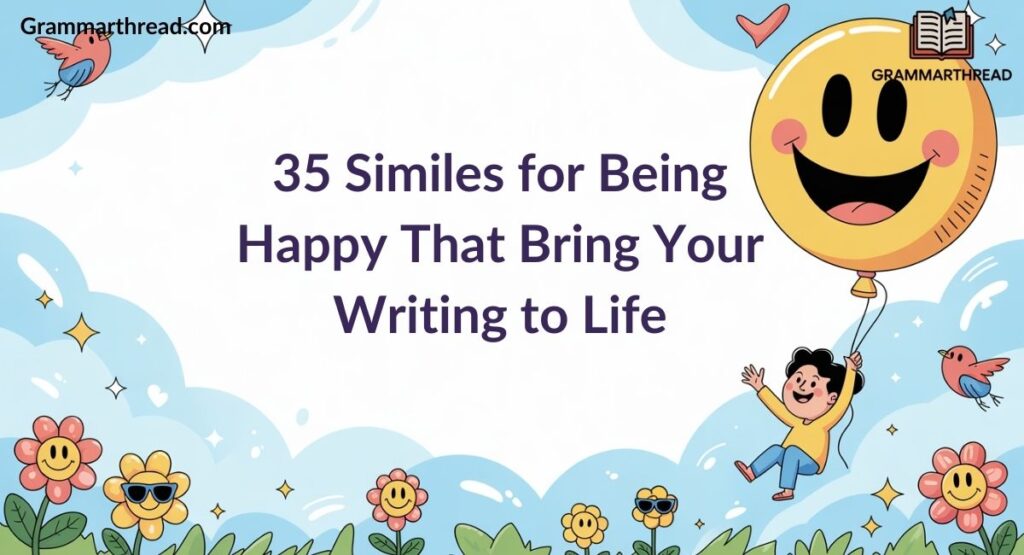 35 Similes for Being Happy That Bring Your Writing to Life