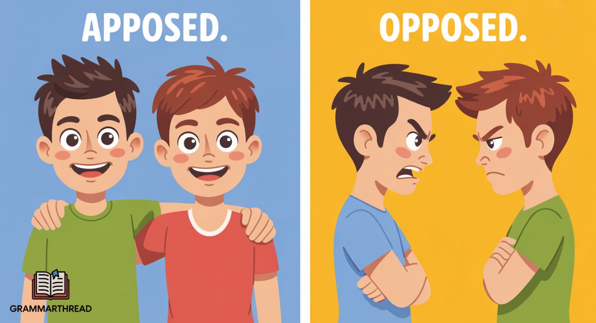 Apposed vs. Opposed – What’s the Difference