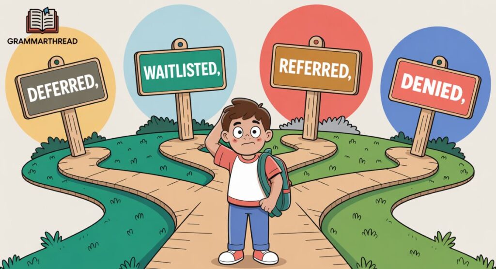 Deferred, Referred, Waitlisted, Denied – Other Admissions Statuses