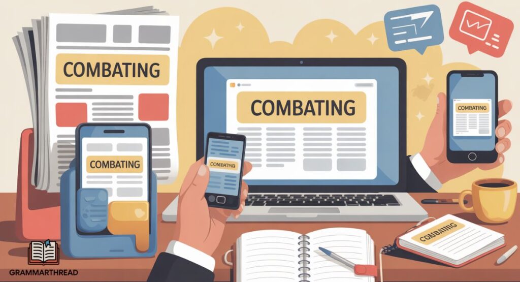 How "Combating" Appears in Everyday Writing