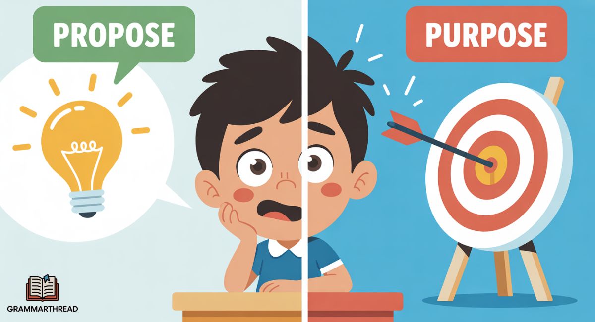 Propose vs. Purpose – What’s the Real Difference? Meaning, Usage,