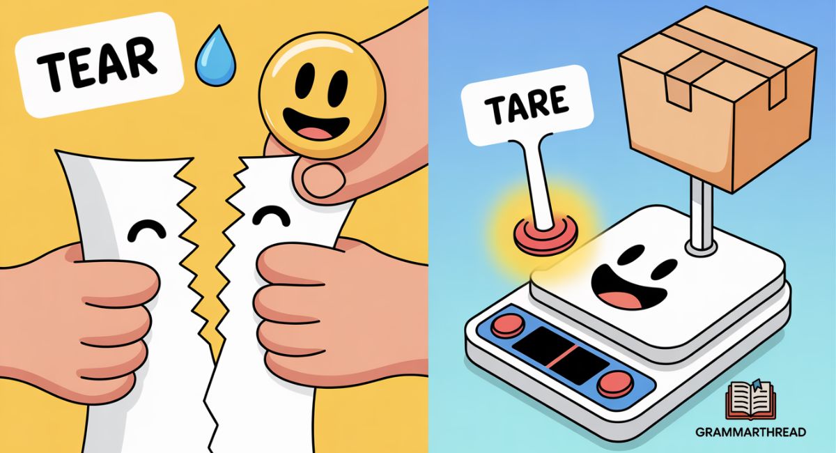 Tear vs. Tare – Complete Guide for Students, Teachers, and Professionals