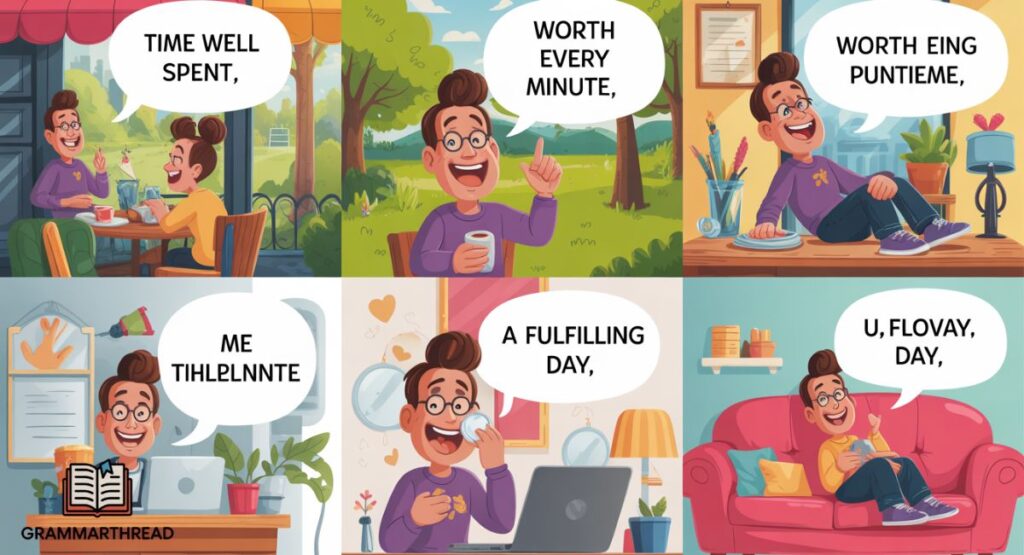 Variations of “Day Well Spent” in Everyday Use