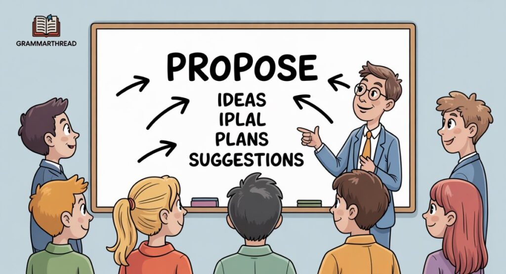 What Does “Propose” Really Mean in Context?