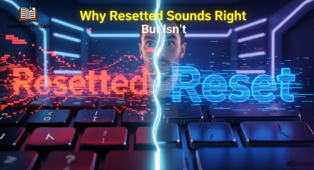 Why “Resetted” Sounds Right (But Isn’t)