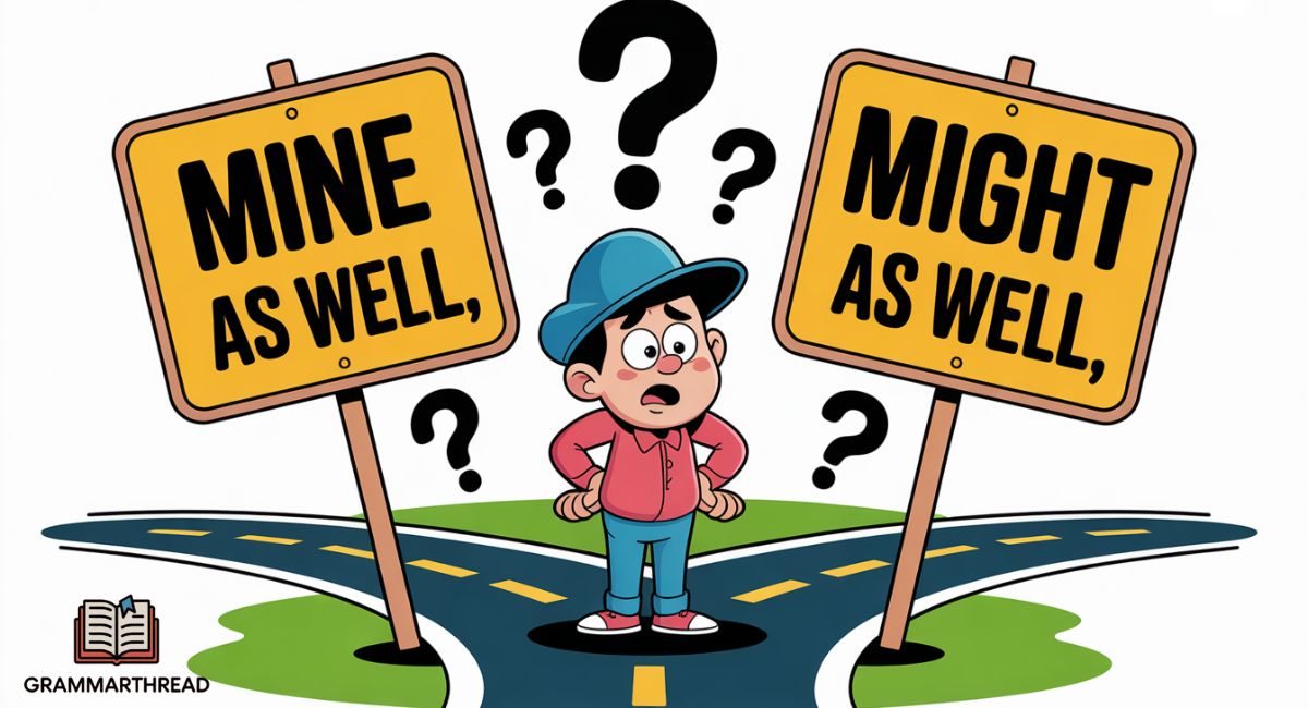 Mine as Well or Might as Well? Which Is Correct?