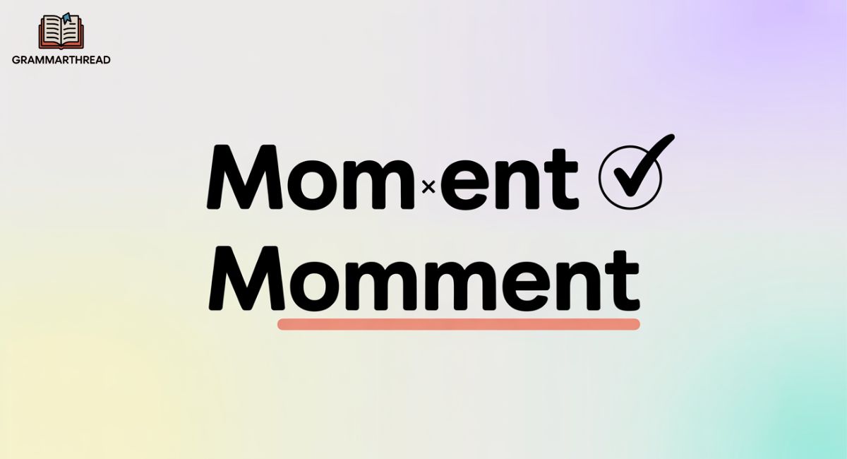 Momment or Moment– Correct Spelling, Meaning, and Usage Explained