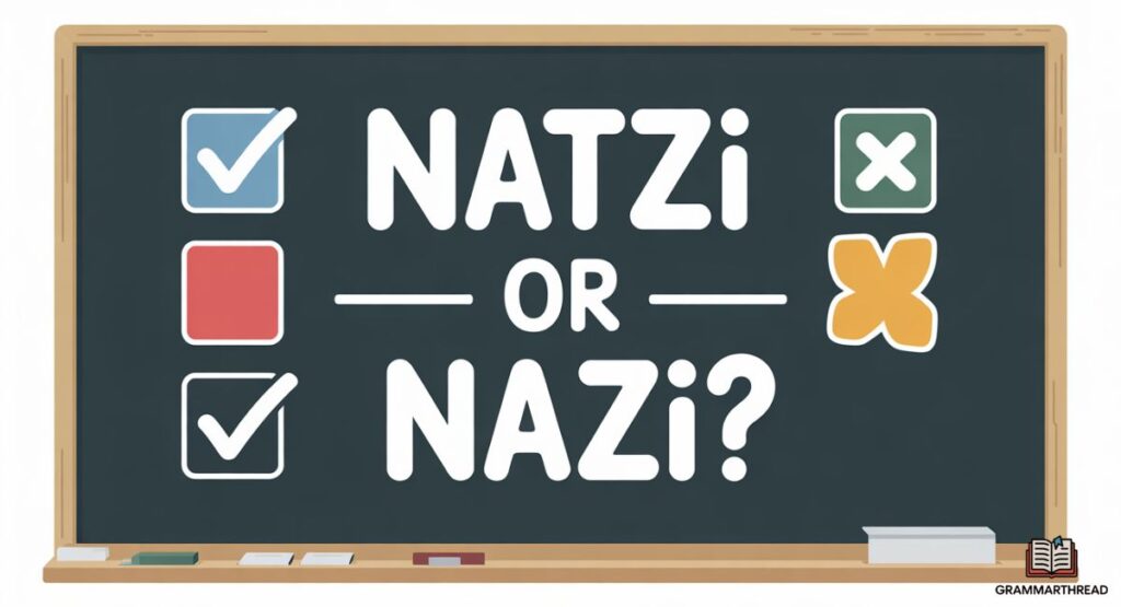 Natzi or Nazi – Quick Answer