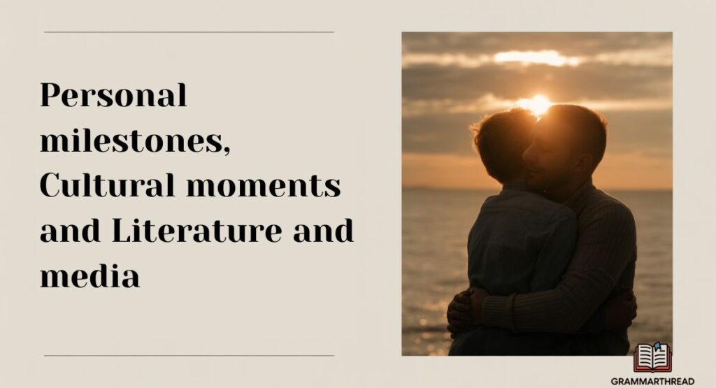 The Emotional and Cultural Meaning of Moments