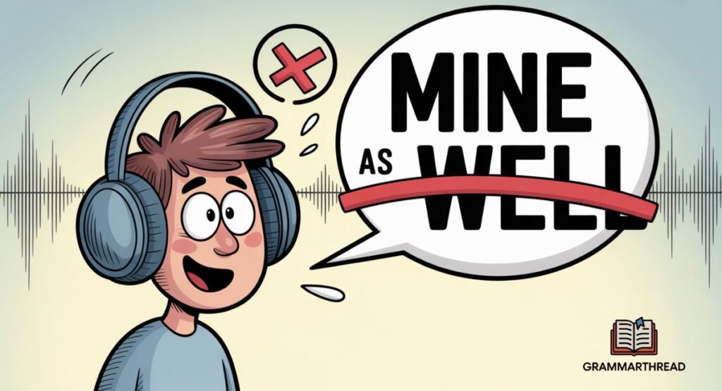 Why “Mine as Well” Gets Used (But Is Incorrect)