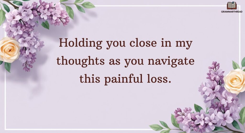 Another Way to Say Sorry for Your Loss Short & Simple Messages for Sympathy Cards