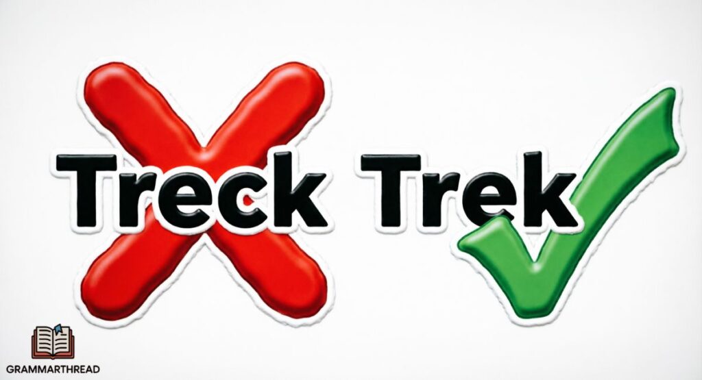 Common Mistakes with Treck or Trek