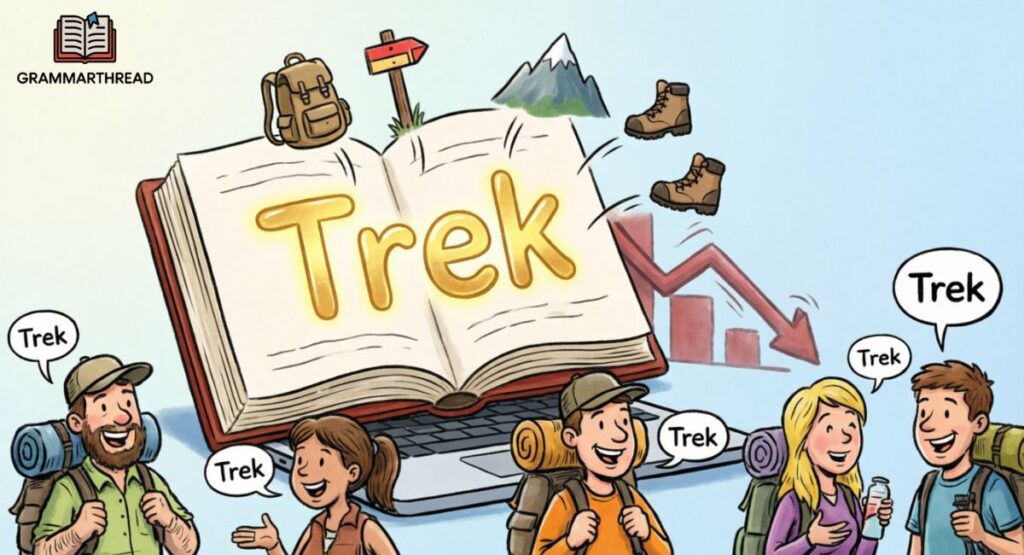 Meaning of Trek (Dictionary Definition)