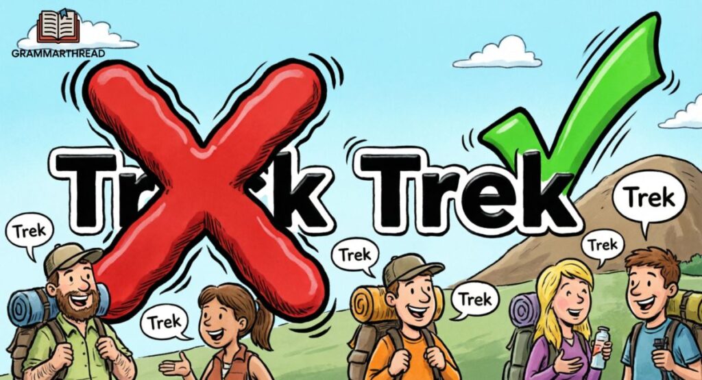 Treck or Trek in Everyday Examples