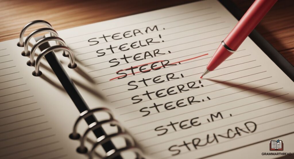 Common Mistakes with Steer or Stear